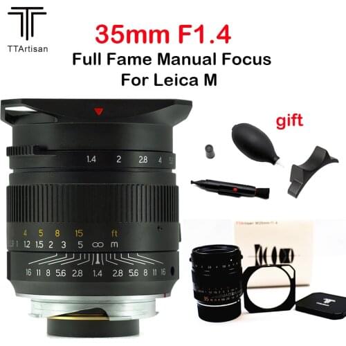 TTArtisan 35mm F1.4 Lens Full Fame Camera Lens for Leica M-Mount Like Leica M-M M240 M3 M6 M7 M8 M9 M9p M10 Large aperture lens