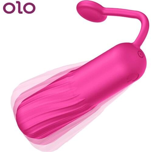 OLO 10 Frequency Silicone Bullet Vibrator Invisible G Spot Clitoral Vaginal Stimulator Vibrating Egg Sex Toys For Women