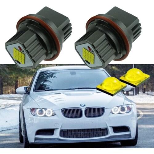 Pair 160W Error Free LED Angel Eyes Marker Lights Bulbs For BMW E39 E53 E60 E61 E63 E65 E66 E87 525i 530i xi 545i X3 M5 X5 00-09