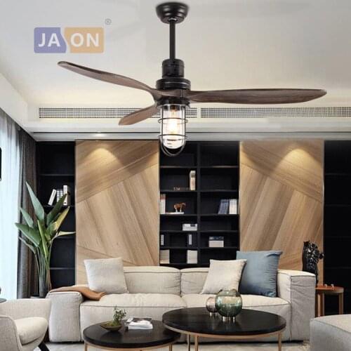 E27 Edison Loft Industrial Iron Glass Wood Ceiling Fan.LED Lamp.LED Light.Ceiling Lights.LED Ceiling Light.For Foyer Bedroom
