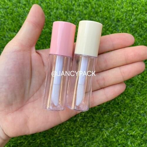 10/30/50/100pcs 10ml Empty Round Lip Gloss Tube With Wand Applicator Refillable Cosmetic Container Tool Lip Balm Bottles