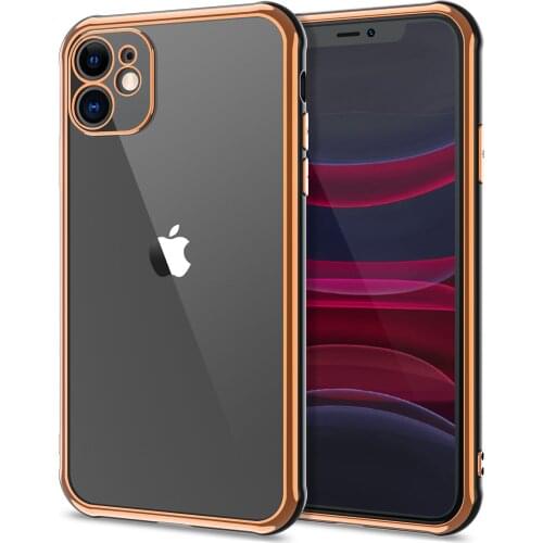 Luxury 6D Plating Silicone Shockproof Phone Case For iPhone 11 12 mini Pro Max Mini X Xs XR 7 8 Plus SE 2 Ultra Thin Soft Cover