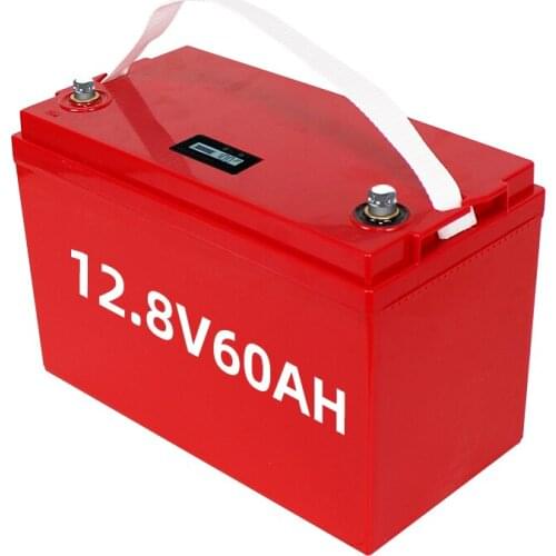 With BMS rechargeable 80A 12V60ah LiFePO4 lithium Iron Phosphate battery solar energy storage 12V 60 Ah