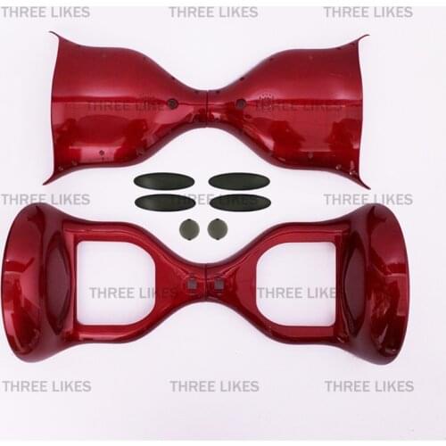 DIY 10 Inches Electric Scooter Hoverboard Case Outer Shell Replacement for Smart Self Balancing 2 Wheels Standing Scooter, Red