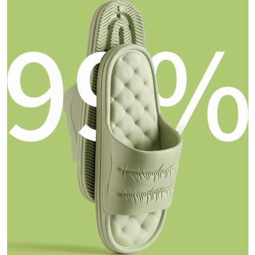 New Thick Platform Slippers Summer Beach Eva Soft Sole Slide Sandals Leisure Men Ladies Indoor Bathroom Anti-slip Shoes