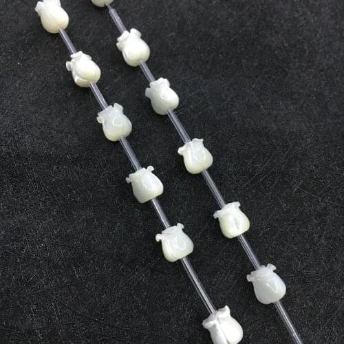 20pcs 8mm Flower MOP Perlen Naturliche Perlmutt Muschel fashion iteam unique design for young modern lady