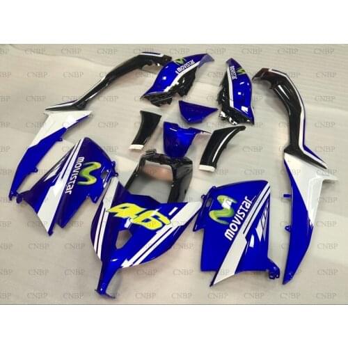 T-MAX530 2013 Body Kits TMAX 530 2013 - 2014 Blue White Fairing Kits XP 530 14 Fairings