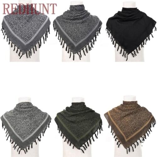 Tactical Windproof Desert Scarves Military Cotton Arab Shemagh Shawl Scarf for Outdoor Hunting Combat