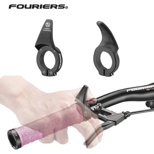 FOURIERS ADP-HB701 Bicycle Handlebar MTB Ends 22.2mm Safety Ultra light Carbon Fiber with Special Nylon 17.8g