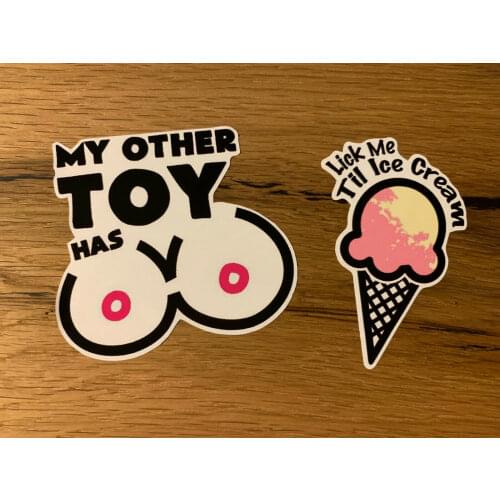 FUN Se-xy Girl Tits Tuning Auto Sticker Low Deep OEM Airride V8 #568 Car Moto Decor Sticker Decal