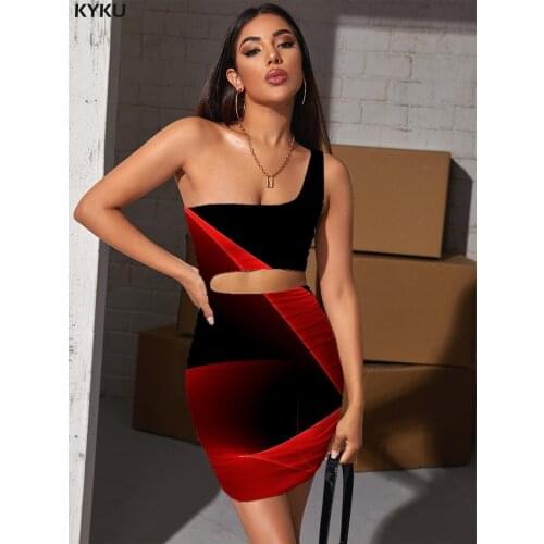 KYKU Abstract Dress Women Psychedelic Pleating Art Hollow out Dresses Harajuku Bodycon Dress Womens Clothing Club Beach