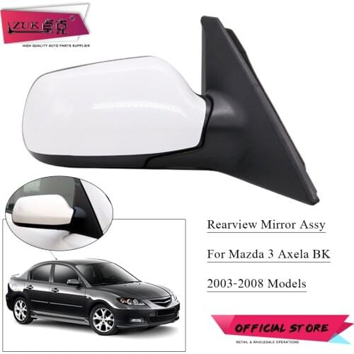 ZUK For Mazda 3 (Axela) BK 2003-2009 Sedan Hatchback Exterior Rearview Door Mirror Assy 5-PINS With Electric Folding