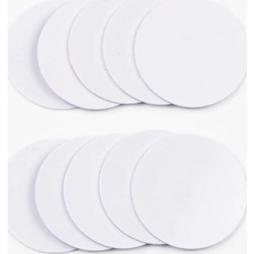 10pcs 13.56MHZ NFC Tags 1K S50 F08 ISO14443A Smart NFC Coin Card Dia 25mm/30mm