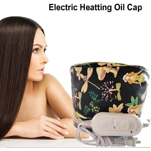 220V New Electric Heating Cap SPA Nourishing Evaporation Cap Hair Care Inverted Film Home Baked Oil Cap Hair Dye Hair Cap