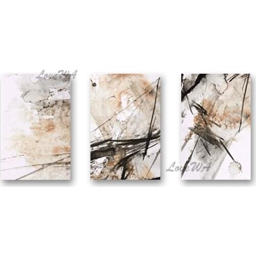 3PCS Abstract Group 100% Hand Painted Oil Painting Latest Design 3 Panels Canvas Wall Art Decoration Pictures Acrylic Artwork