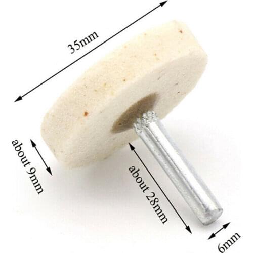5PCS 16mm-35mm Rotary Mounted Grinding Stone Wheel 1/4'' Shank for Drill Die Grinder