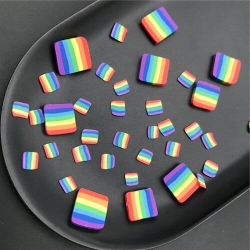 50g Rainbow Block Polymer Clay Sprinkle For Kids Diy ,Soft Clay For Craft Clay/Nail Art/Scrapbook Decoration DIY,Filler