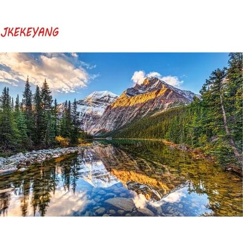 5D Diy Diamond Painting Cross Stitch full Square Diamond Embroidery Beautiful lake and mountains picture for room Decor H2430