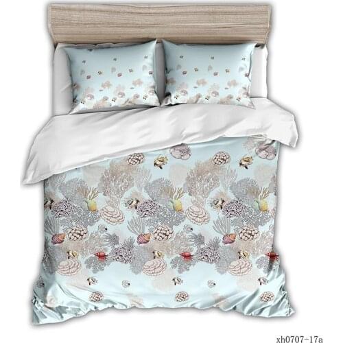 Abstract Marine Life Picture Quilt Cover Pillowcase Family Quilt Cover Quilt Cover Cover Quilt 2/3P Queen Bedding Set