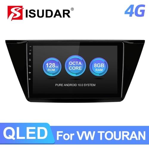 ISUDAR T72 Android Auto Radio For VW/Volkswagen/TOURAN 2016 2017 2018- GPS CANBUS Car Multimedia RAM 6GB 4G Camera DSP No 2din