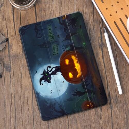 Halloween Pumpkin For iPad 8th Generation Case Air 4 10.2 7th 6th Funda Pro11 Case 2020 Mini 5 Air 2 Coque Cover Luxury Silicone