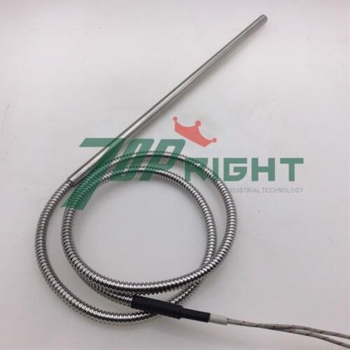 Dia.9.5x280mm cartridge heater with Flexible hose reinforcement wire length 1000mm