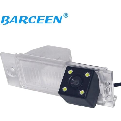 For ccd 4 LEDS night vision car rear view reverse camera for Hyundai new Tucson IX35 2015 2016 parking camera