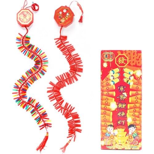 92LED Electronic Firecracker Lamp with Sound 220V Lamp LED String Light for New Year Decoration Chinese Style Hangings