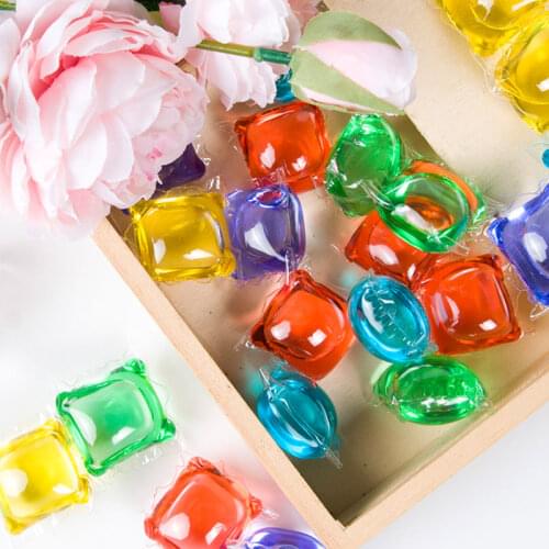 Colorful Laundry Ball Gel Beads Lasting Fragrance Clothes Fragrance Liquid Water Soluble Capsules Household Cleaning Chemicals