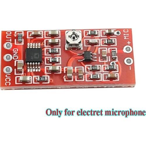 MAX4466 Electret Microphone Preamplifier Module with SSM2167 Voice Compression Amp