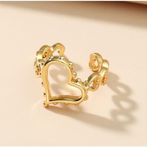 MANGOSKY 925 Silver Fashion Woven Heart Style Ring