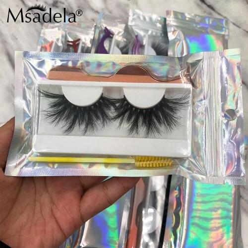 3D Mink Lashes Set Makeup Brush Tweezers Wholesale 5D Mink Lashes 6D Reusable Eyelashes 25mm Dramatic Lash In Bulk Beauty