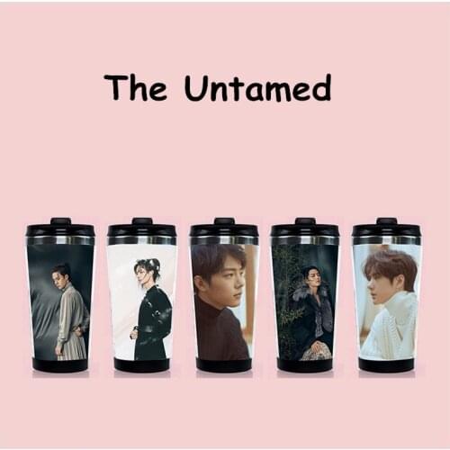 The Untamed Wei WuXian Lan WangJi Water Cup Chen Qing Ling Xiao Double Layer Water Bottle Zhan Wang Yibo Star Around