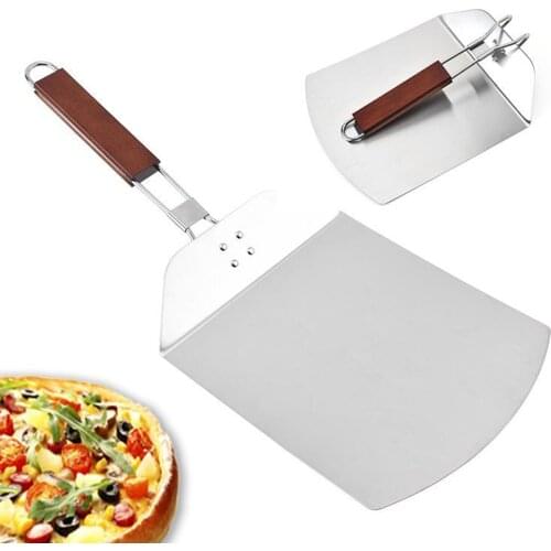 Pizza Peel Paddle, Pizza Paddle for Pizza Oven, 24cm x 57cm Foldable Wooden Handle Pizza Peel