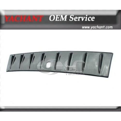 Carbon Fiber Rear Roof Spoiler Fit For 08-12 Lancer Evolution EVO X EVO10 Non-SSS VTX Generator (Fit Antenna base size 5x6cm)