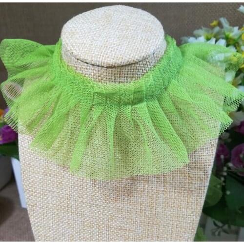 1Yards 5cm Laces Ribbon Green Lace Fabric White Lace Black Lace Trims Mesh Fabric Sewing Wedding Dress Collar Guipure Craft LP2