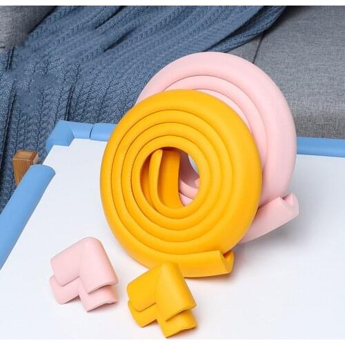 2M Soft Baby Safety Desk Table Edge Guard Strip Security L-Shaped Kids Protection Bumper Edge Angle Home Anti-Collision Strip
