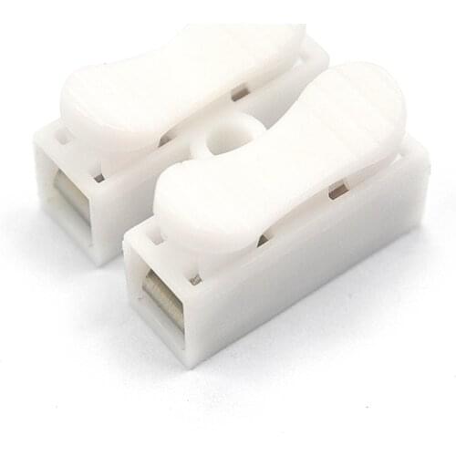 50PCS 2 Pins Electrical Cable Connectors CH2 Quick Splice Lock Wire Terminals Lamp connection