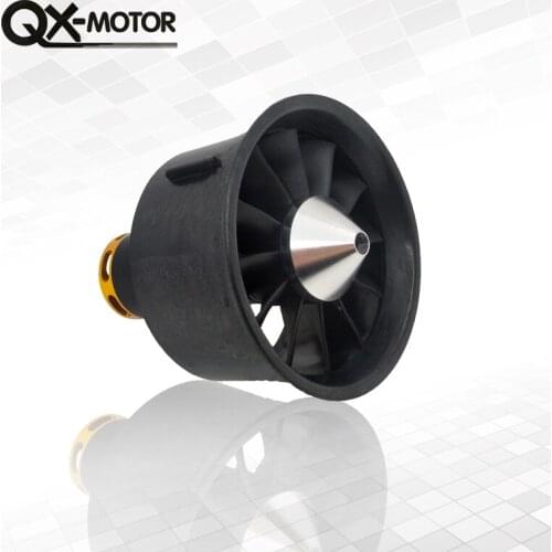 QX-MOTOR DIY RC Drone Accessories Parts 64mm EDF 2822 2400KV Brushless Motor Composite Material Housing 12 Blades Duct Fan