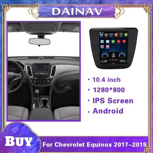 Andriod 10.0 car radio For Chevrolet Equinox 2017-2019 vertical GPS auto Car stereo multimedia player car video audio player