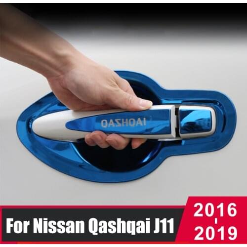 For Nissan Qashqai J11 2014-2017 2018 2019 2020 Stainless Steel Car Door Handle Bowl Covers Trim Sticker Accessories Car-Styling