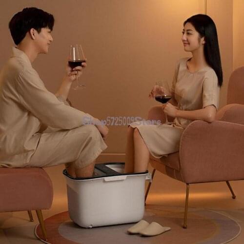 Double Foot Bath Foot Washer Electric Full Automatic Massage Heating Constant Temperature Household Deep Foot Bath Bucket Wu