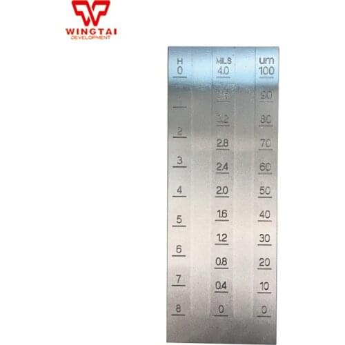 Double Groove PUSHEN Hegman Grindometer Scraper Fineness Grind Gauge