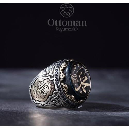 The Person Is With Her Loved One Mens 925 Sterling Silver Ring Adjustable