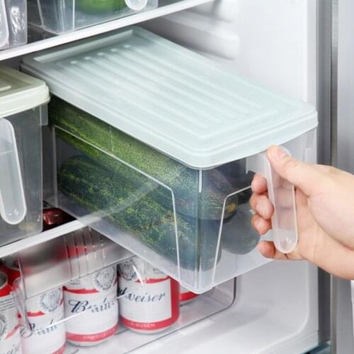 Kitchen Refrigerator Fresh-Keeping Box Storage Box Food Storage Container Fruit Vegetable Box Drawer Plastic Organization
