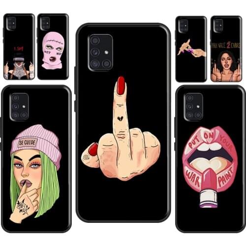 Cool Bad Girl For Samsung A71 A50 A70 A51 Case For Galaxy A21S A20e M31 M30S A10 A20 A40 A11 A31 Coque