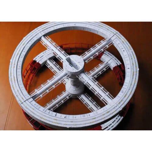 2001 Space Station V DIY 3D Paper Card Model Building Set Educational Toys Military Model Construction Toy