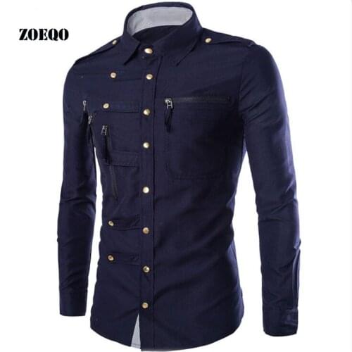 Fashion Slim men long sleeved shirt Male Long Sleeves Casual Shirt Solid color Camisa Masculina Dress Shirts Mens