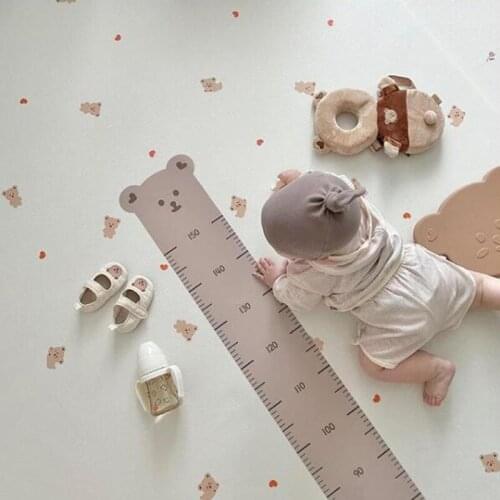INS Kids Height Measurement Wall Stickers Childrens Room Decorations Hanging Rulers Baby Growth Chart Height Record Photo Props