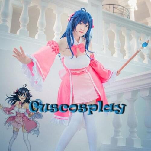 Netoge No Yome Wa Onnanoko Ja Nai To Omotta? Cosplay Costumes Tamaki Ako Fancy Party Dress Pastor Full Outfit for Halloween